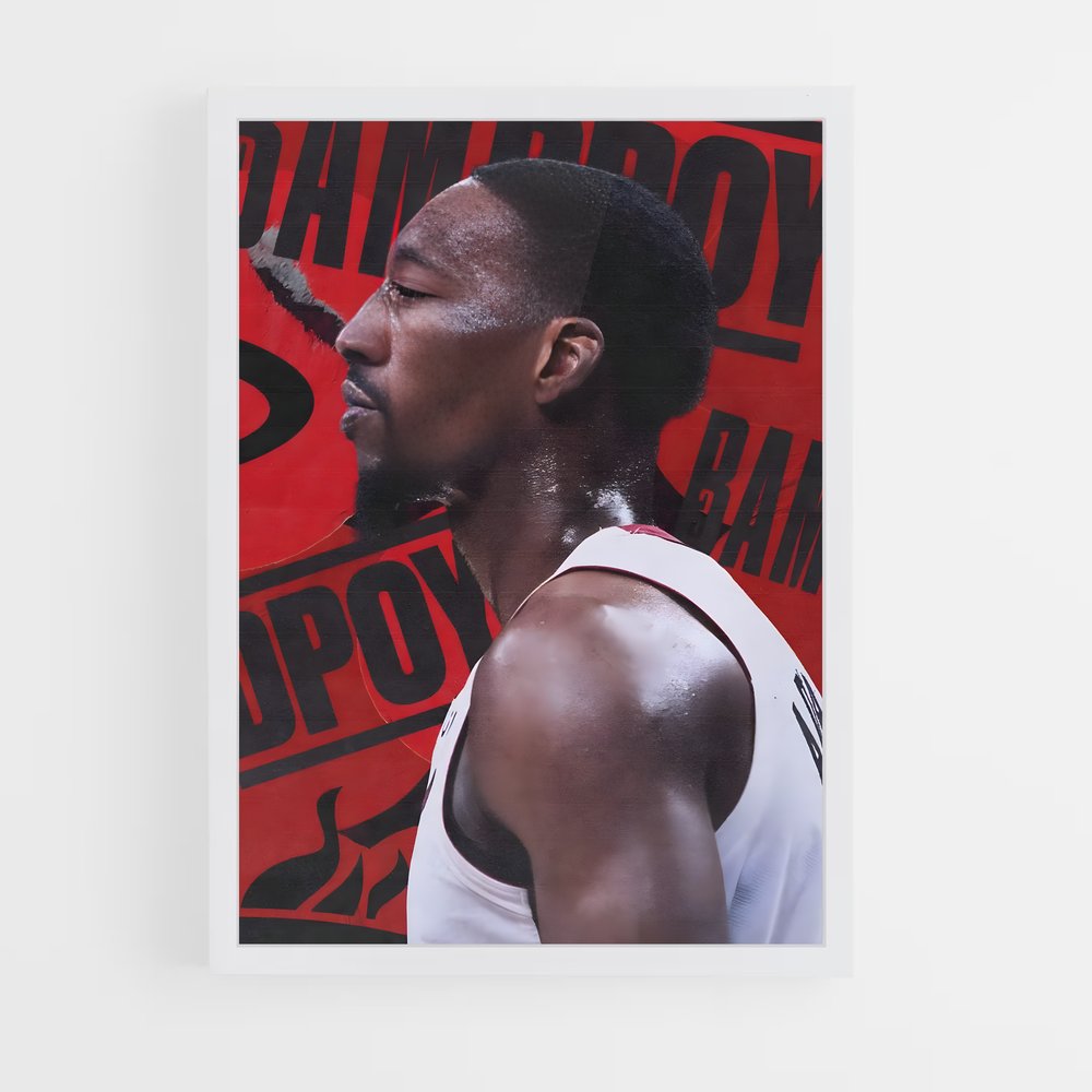 Poster Bam adebayo – affiche Basketball (vue 3)